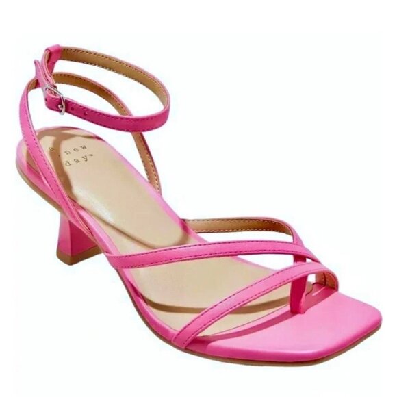 a new day Shoes - Women's Gisele Strappy Heels Pink Size 6.5 - a New Day Light New With Box